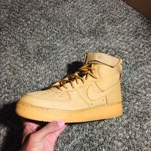 High top wheat Air Force 1